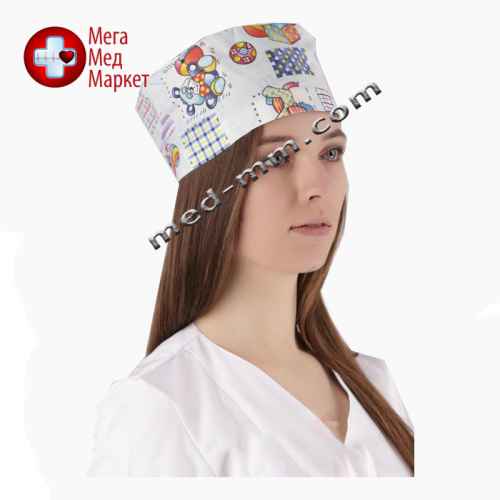 Медична шапочка принт № 10